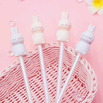 

1Pc Kawaii Rabbit Gel Pen Cute Cartoon Pen Black Ink Neutral Pen For Kids Girls Writing Gifts School Supplies Korean Stationery