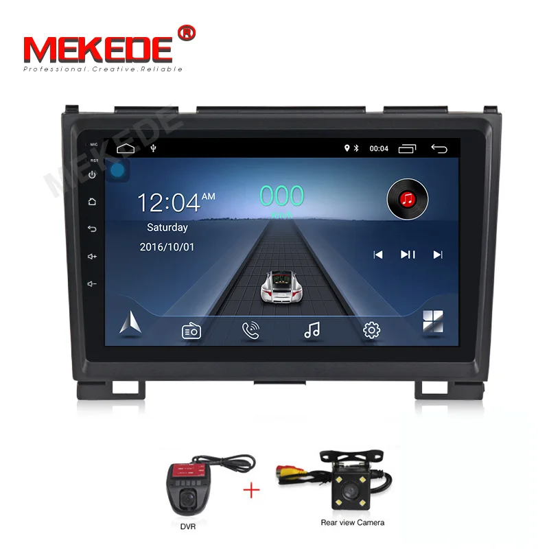 add camera DVR MEKEDE Android 8,1 9 дюймов автомобильный радиоприемник gps naviagtion для Haval Hover Great Wall H5 H3 автомобильный мультимедийный Головной блок без DVD wifi BT - Цвет: add camera DVR
