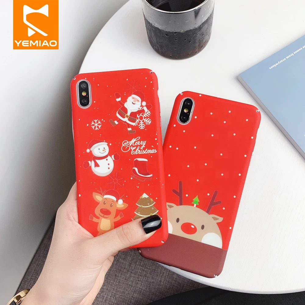 3D светящийся Рождественский i8 чехол для iPhone 8 7 6S 6 Plus роскошный рельефный Жесткий