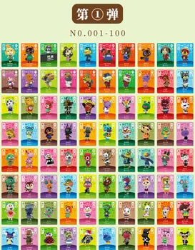 

100Pcs Series 1 2 3 4 Animal Crossing Mini Card Amiibo Card Support NS 3DS Game New Horizons Ankha Freya Kid Cat Villager Card