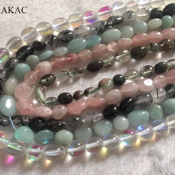 

5strand as photo Free shipping natural stone irregular beads