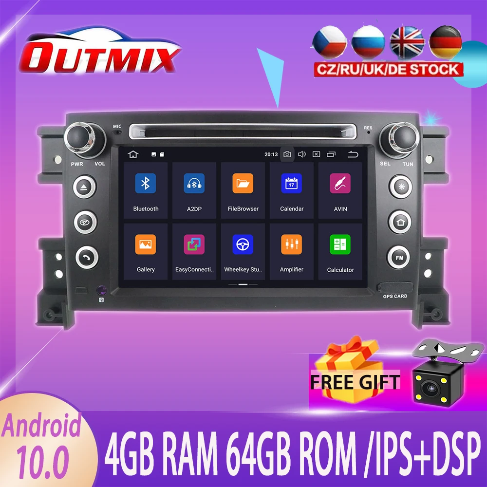 Автомобильный DVD плеер на Android 2005 головное устройство с GPS навигацией для Suzuki Grand