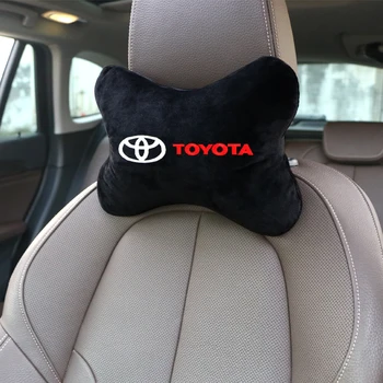 

Car Pillow 3D Warm Car Neck Pillow Cotton flannel Car Seat Headrest case for Toyota avensis auris hilux Corolla RAV4 Accessories
