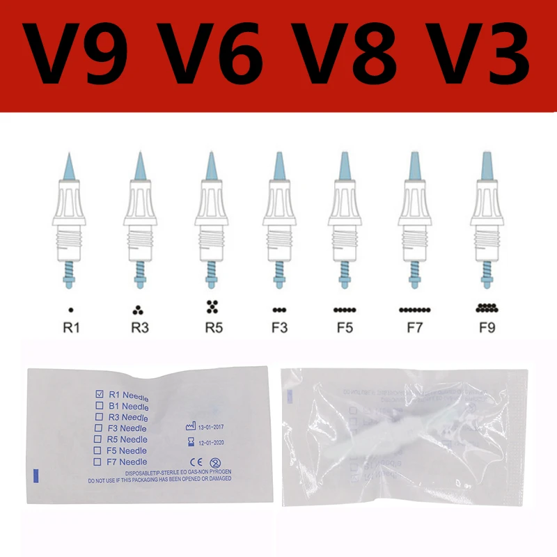 10 шт./лот Artmex MTS иголка pmu картриджи V6 V8 V9 V11 Перманентная тату машина для макияжа