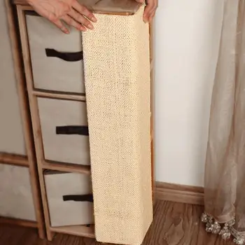 

Cat Scratch Mat Beige Folding Washable Cat Scratch Furniture Protector Natural Sisal Sofa Cover Strong Protective Shield 80*28CM