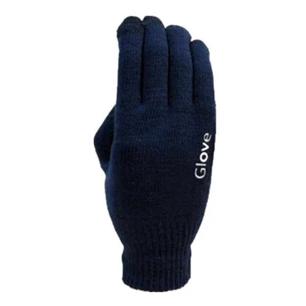LJCUIYAO модные перчатки унисекс красочный подвижный телефон тронутые перчатки мужские и женские зимние варежки черные теплые смартфон перчатки для вождения - Цвет: S1536 Dark  Blue