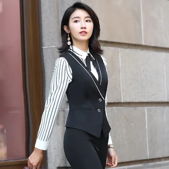 

2019 Occupation Waistcoat Suit Hotel Head Waiter Manager Women's Office Worker Suit