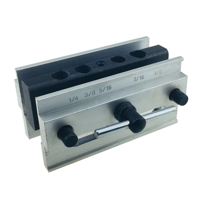 

Round Pin Drill Hole Locator Round Pin Hole Vertical Drilling Fixture Sets Woodworking Tool