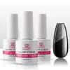 Makartt Holographic No Wipe Top Base Coat Set Soak Off UV LED Gel Nail Polish Glitter Mirror Top Base Coat Poly Nail Gel Shine 1