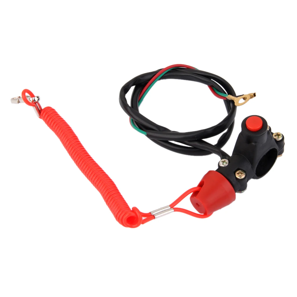 Мотоциклетный Двигатель Kill Stop Switch& Safety Tether Lanyard Rope для Мини Мото Dirt ATV Quad 4 Wheeler Scooter