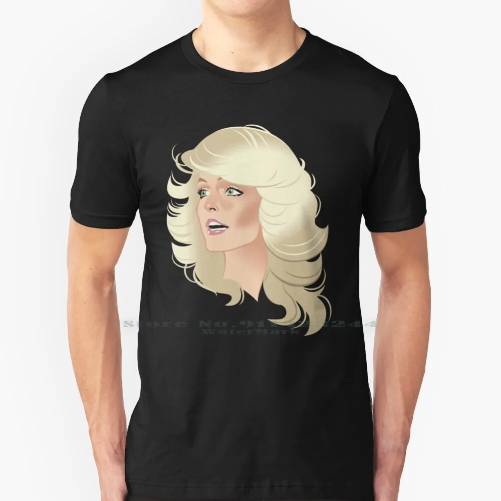 Maglietta Verde Farrah 100% Puro Cotone Farrah Fawcett Angels Charlie Icon Majors Alejandro Mogolo Art Alemotoloart