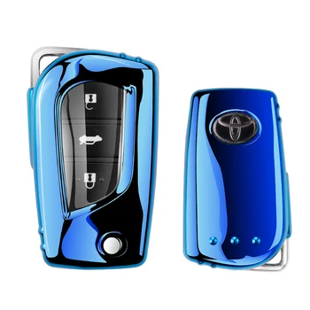 

Soft TPU Car Key Cover Protection Case Shell Keychain For Toyota Auris Rav4 Corolla Reiz Avensis Verso Yaris Aygo Scion TC IM