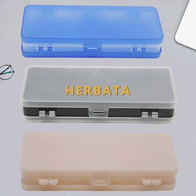 School Large Capacity Wear Resistant Eraser Durable Stationery Storage  Office Pencil Case Kids Adults Transparent Box