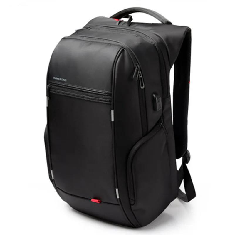 

New Fashion 13/14/15/17 inch Laptop Backpack Unisex Multifunctional Waterproof Backpacks Male USB Charging Travel Backpack Black