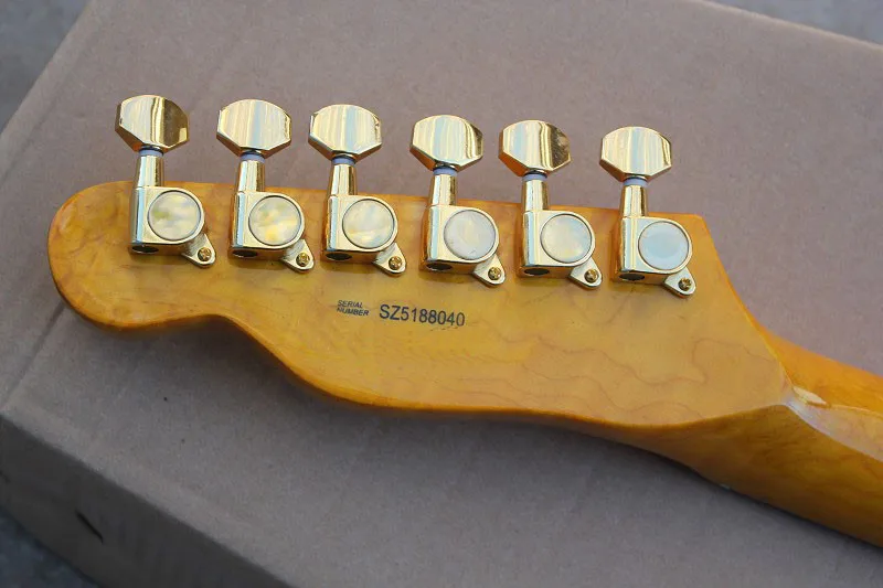 Новое поступление F Sunburst Custom Shop TUFF DOG подпись электрогитара Золотое оборудование@ 13