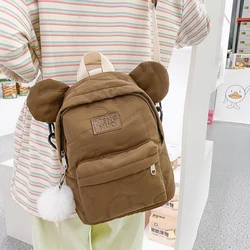 Children's Backpack 2022 Fashion Youth Laptop Backpack Nylon School Bags For Teenage Girls Bag Campus Travel Backpacks Sac Black