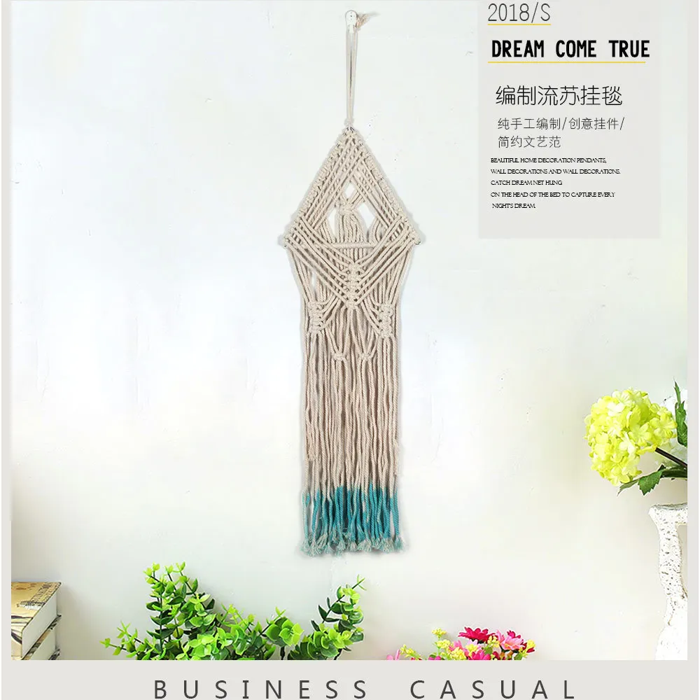 Hand-woven Tapestry Tassels Wall Decoration Room Bohemian Northern European-Style Tapestries Wall Hangers Cross Border for MS736