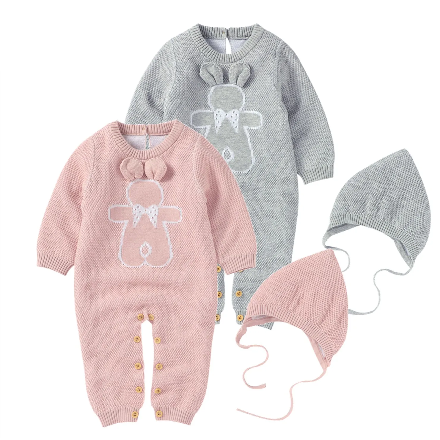 Emmababy 2020 осенний комплект из 2 предметов для маленьких девочек и мальчиков Вязаный