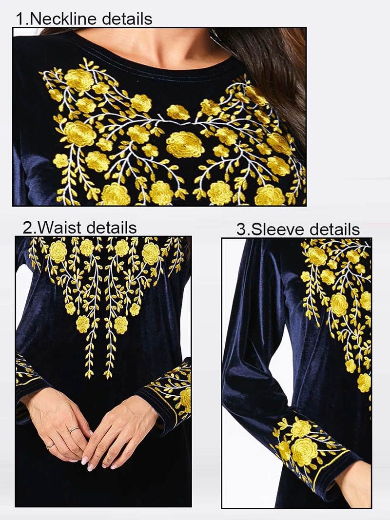 Теплое вельветовое платье Кафтан Abaya в Дубае скромное модное женское
