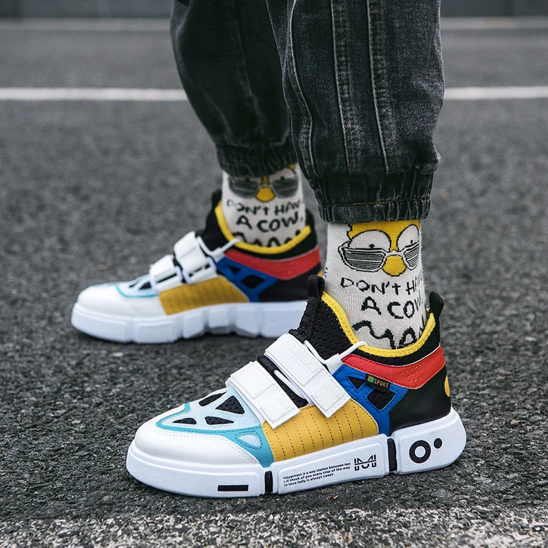 

New Spring Vogue Multicolor Triple S Messie's Hip Hop Style Skateboarding Shoes Breathable Flat Street Leisure Joker Men Sneaker