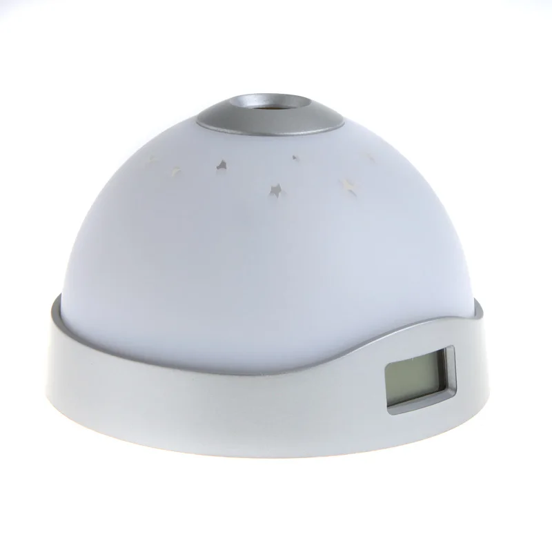 New Magic LED Color Change Star Sky Night Light Projection Projector Alarm Clock
