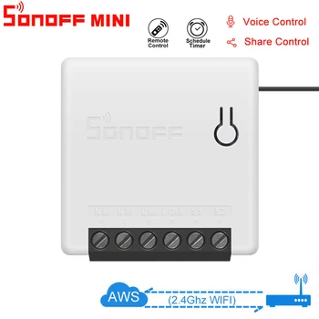 

Sonoff MINI DIY Smart Switch Small APP Remote Control Wifi Switch Support An External Switch Alexa Compatible Home Automation