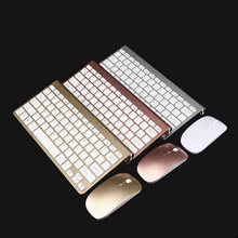 2,4G Беспроводная клавиатура и мышь Мини мультимедийная клавиатура мышь комбо набор для ноутбука Mac Настольный ПК ТВ офисные принадлежности