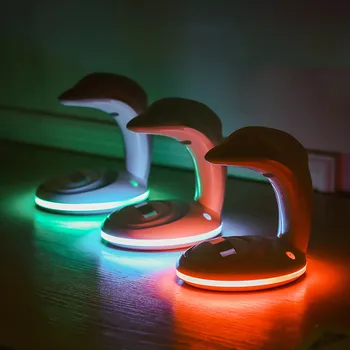 

LED USB Cute Dolphin Colorful Ambient Lights Night Lights Dolphin colorful rainbow atmosphere lights A1