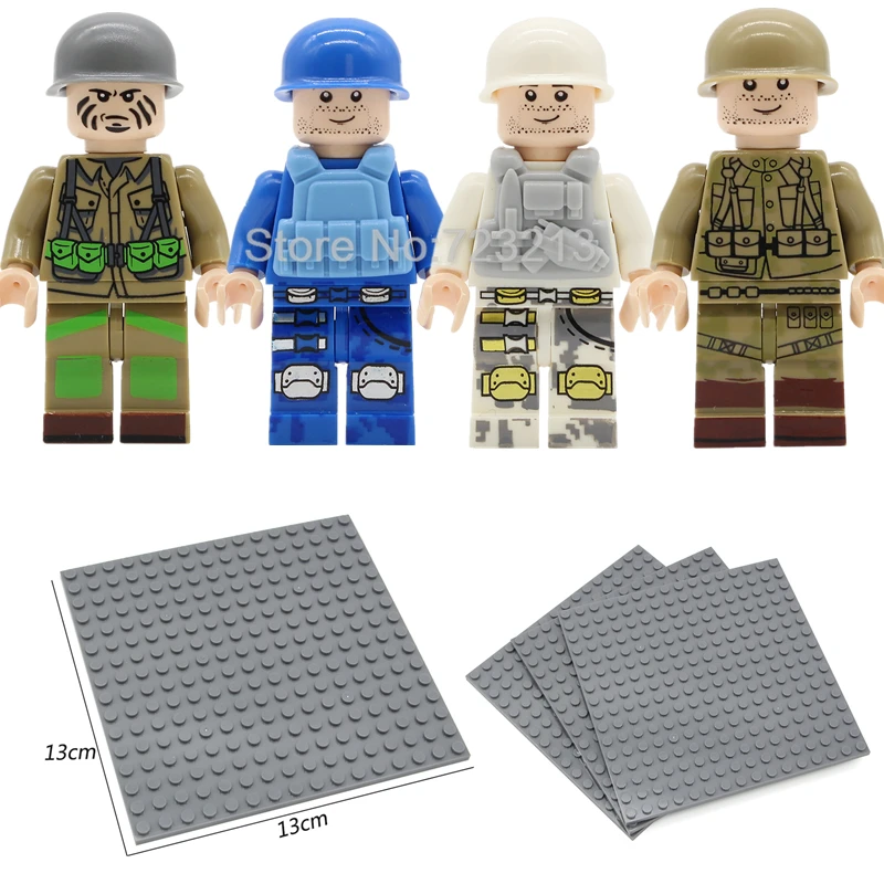 

10pcs/lot Camo Military Figure Navy Air Force Army Soldier SWAT set Building Sets Models Bricks Kits Toys for Children Legoing