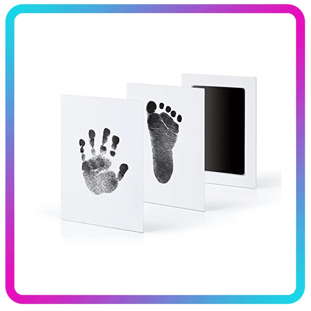 Ink-Pads-Kits Souvenir Skin Inkless Handprint Newborn 0-6-Months Non-Toxic Safe for Pet-Dog