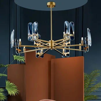 

Fss K9 Crystal Chandeiler Lighting Round Ceiling Chandeliers Lustre Living Room Bedroom Led Lamp Home Lighting Indoor Lights