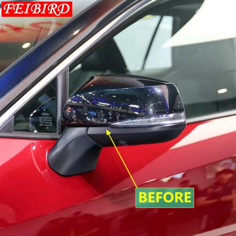 Наружная дверь зеркало заднего вида полосы крышка отделка Подходит для TOYOTA RAV4 RAV 4 аксессуары внешний ABS хром стиль