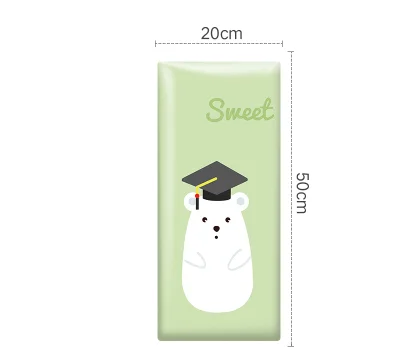Pink bear children soft bag kindergarten anti-collision 3d wall stickers tatami surrounding baby background foam wall stickers - Цвет: B