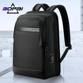 

BOPAI 2020 Men's Laptop Backpack Fashion USB Charging Expandable Anti-Theft Travel Business Backpacking Daypacks For School