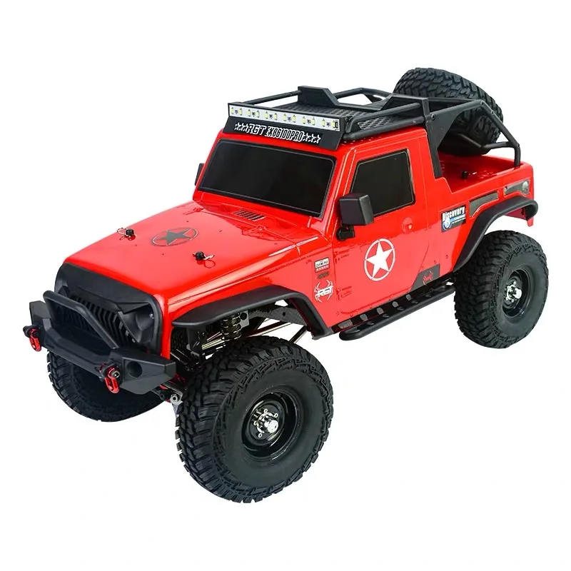 RGT RC Гусеничный каркас 1:10 масштаб 4wd Рок Гусеничный внедорожник Грузовик RC Rock Cruiser EX86100PRO 4x4 водонепроницаемый RC автомобиль игрушки для детей - Цвет: Красный