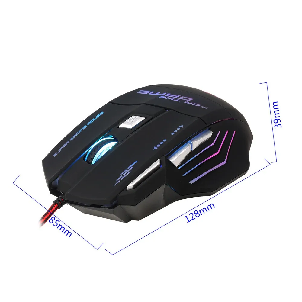 MOYUKAXIE S300 оптическая профессиональная игровая мышь 7 ярких цветов со светодиодный