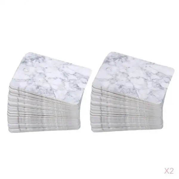 

200 Pieces 5*7 Cm Color Printing Creative Earring Packaging Cards Marble