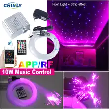 Smartphone App Control Fiber Optic Light 10w Twinkle Effect Rgbw