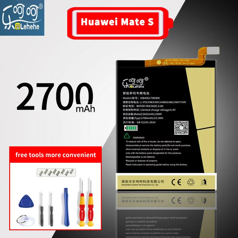 HB436178EBW для huawei mate s батарея для huawei mate s внутренняя батарея замена Lehehe Официальный аккумулятор - Цвет: Huawei Mate S