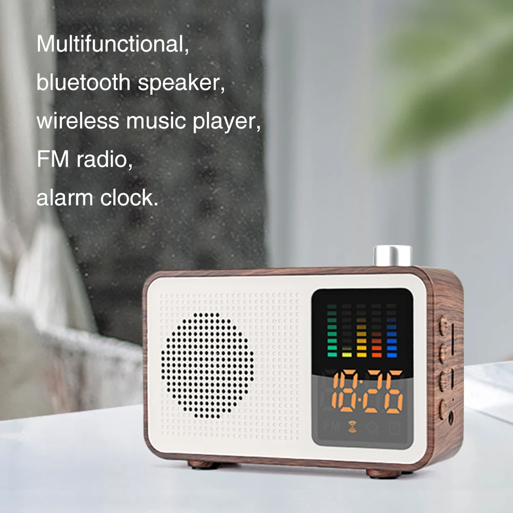 Музыкальное украшение стерео Bluetooth динамик FM Радио Цифровой Будильник