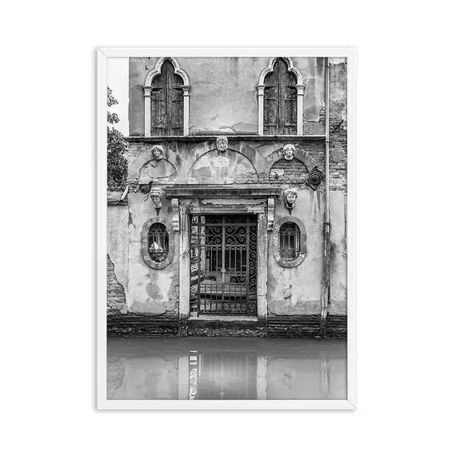 Black and White Europe Cities Photography Wall Art Canvas London Paris Poster Prints Nordic Paintings Picture for Living Room Picture EE