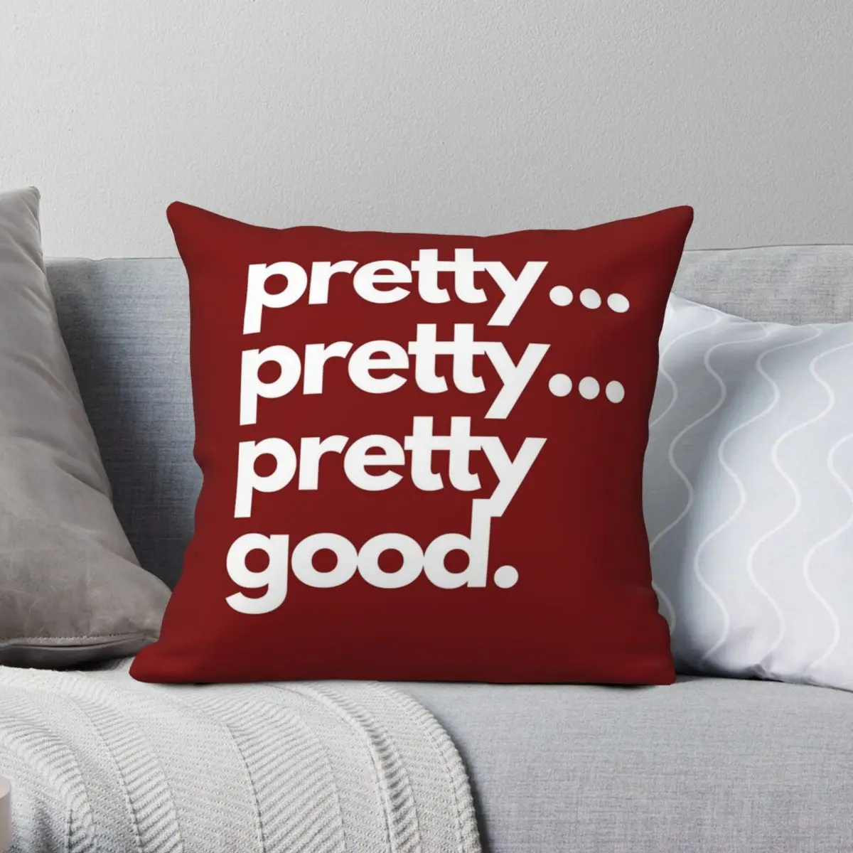 

Pretty Good Square Pillowcase Polyester Linen Velvet Creative Zip Decor Sofa Seater Cushion Cover