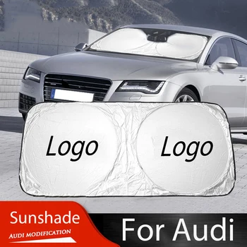

For Audi A1 A3 A4 A6 A7 Q3 Q5 Q7 TT RS Sline Quattro 8P 8V 8X D3 D4 8U Car Sunshade Car-styling UV Protect Car Windshield Cover