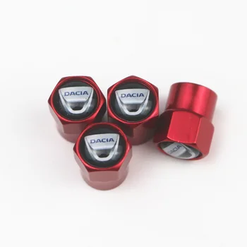

4Piece/set Sport CAR Styling Auto Accessories Car Wheel Tire Valve Caps Case for DAICA red color