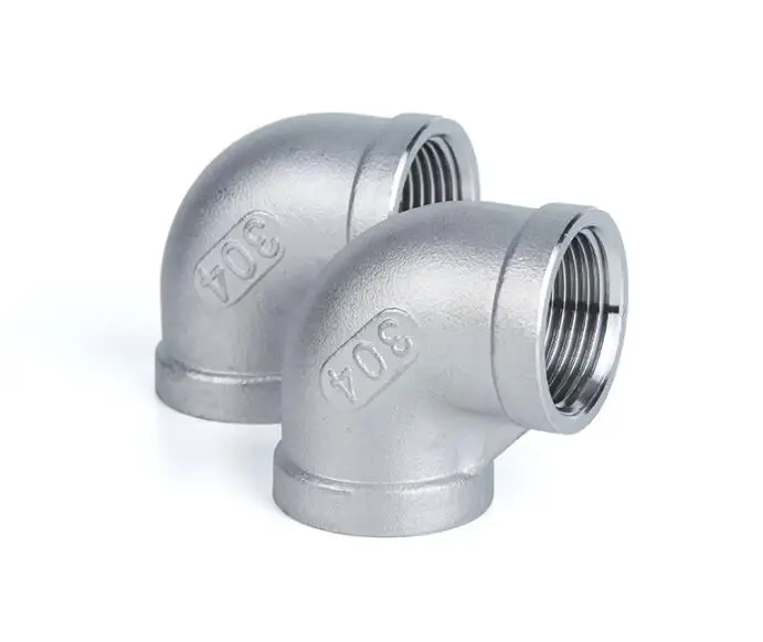 Высокое качество 1/8 &quot1/4" 3/8 &quot1/2" 3/4 &quot1" 1-1/4 &quot1-1/2" BSP локоть 90 градусов