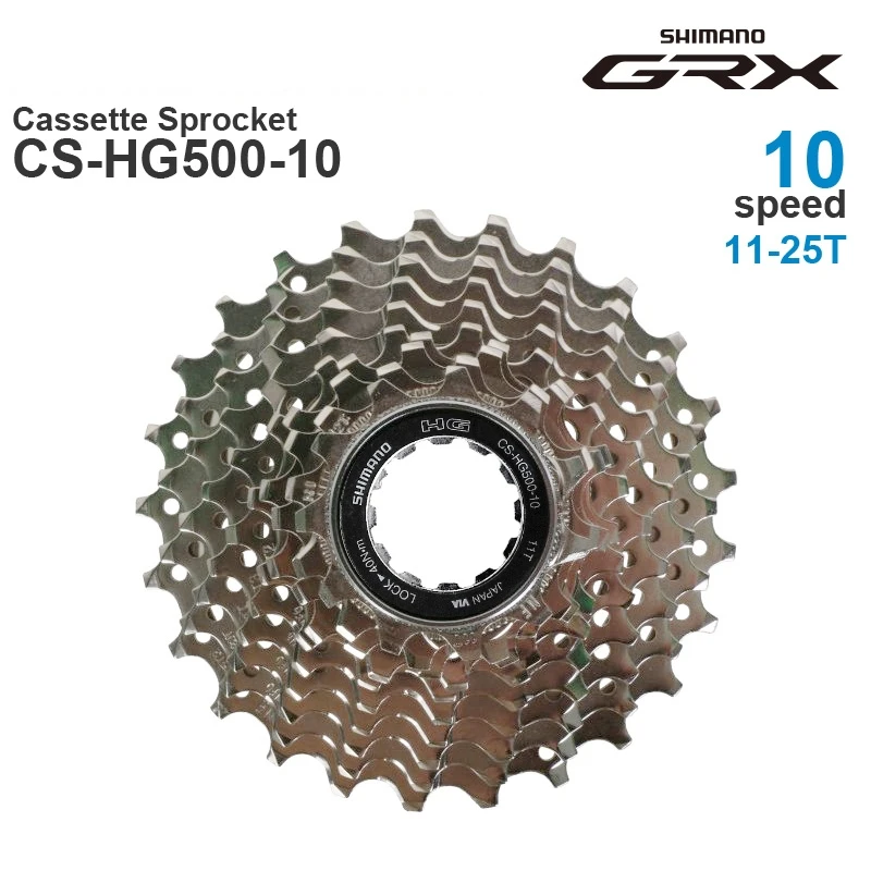 SHIMANO DEORE GRX 10v Cassette Sprocket 10-Speed HYPERGLIDE HG50-10 11-36T MTB / HG500-10 Road bike-Original parts bicycle cassette