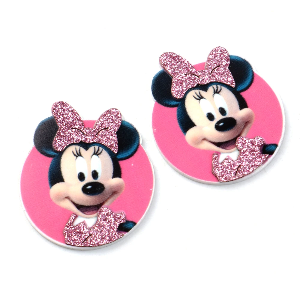 

New 5pcs/lot Cartoon Animal Glitter Resin Flat Back for Hair Bows Planar Resin Crafts for DIY Phone Decoration,5Yc7314