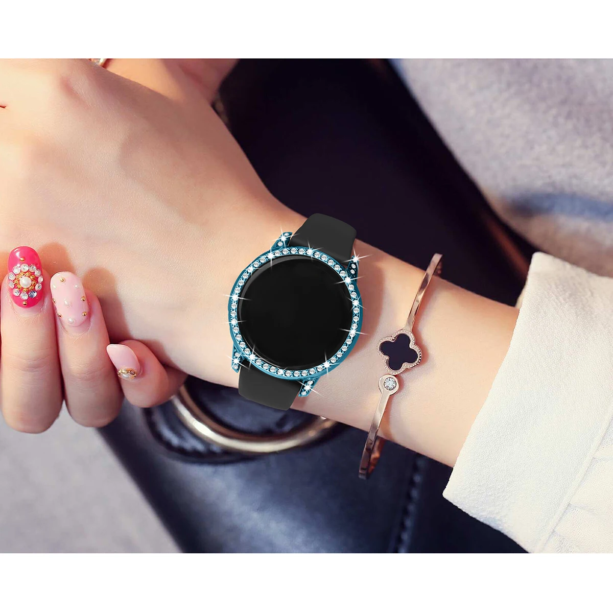 Шикарный чехол s для samsung Galaxy Watch, активный Чехол, покрытие из поликарбоната, защитная рамка, защитный чехол, все вокруг, прочный бампер