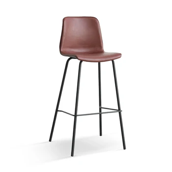 

Bar chair ins net red designer nordic wrought iron high chair retro leather art bar stool front desk chair