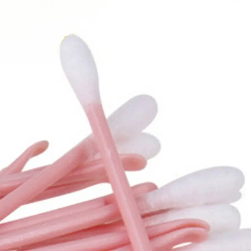 

100 Pcs 2 in 1 Ear Spoon Dual-use Ear Hole Cleaning Creative Home Disposable Cotton Swab GXMC